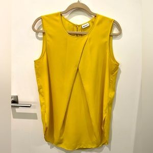 DKNY Neon Yellow sleeveless blouse